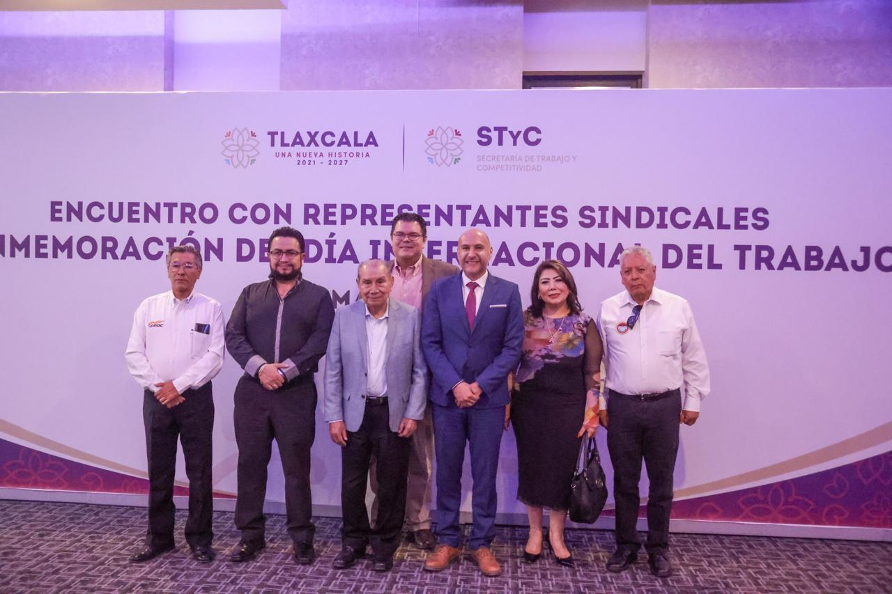 CROM, CTM y CROC respaldan política de bienestar laboral de la gobernadora Lorena Cuéllar, en la defensa del trabajo